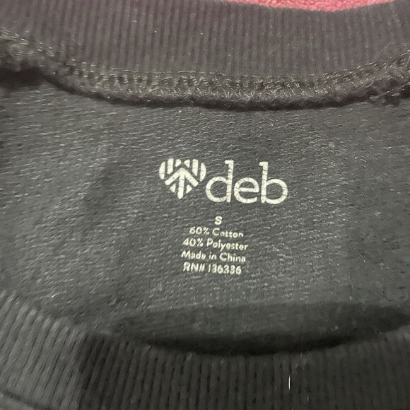 Y2k Deb There's No Way You Woke Up Like That Black Graphic Fall Sweatshirt Small - Picture 2 of 5